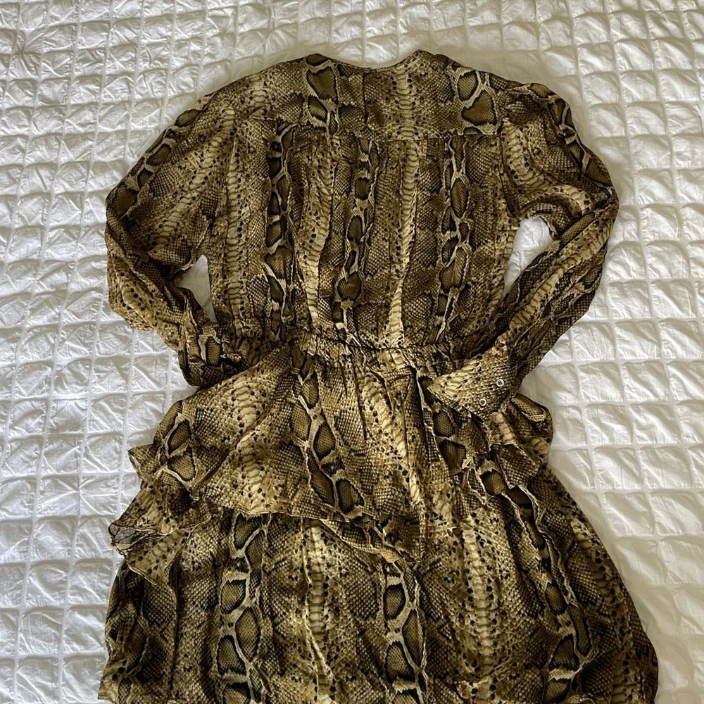 Isabel Marant Python ruffle dress NWOT - Picture 10 of 14